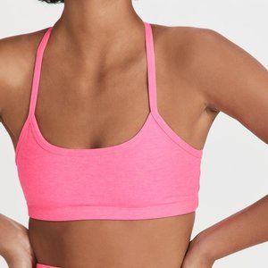 Like New Beyond Yoga Spacedye Slim Racerback Bra Size L Hot Pink